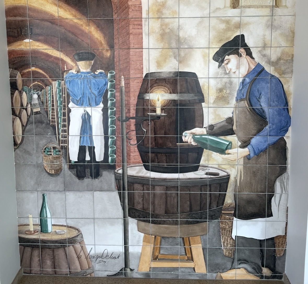 A winemaker getting the wines ready for production steps